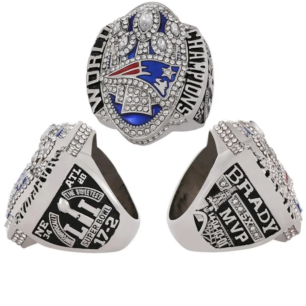 New England Patriots Fan Championship‎ Ring Sz 9-13